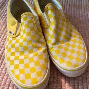 Bright yellow Vans